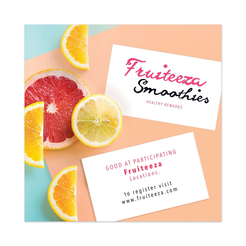 Avery Printable Microperforated Business Cards w/Sure Feed Technology, Laser, 2 x 3.5, White, 250 Cards, 10/Sheet, 25 Sheets/Pack