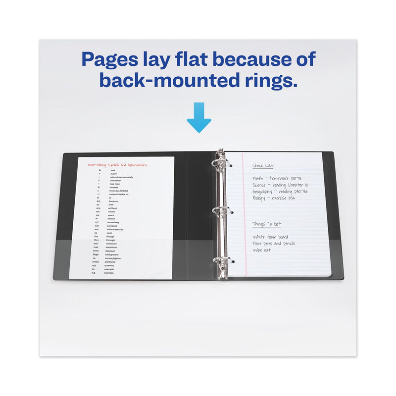 Avery Heavy-Duty View Binder with DuraHinge and One Touch EZD Rings, 3 Rings, 2" Capacity, 11 x 8.5, Purple