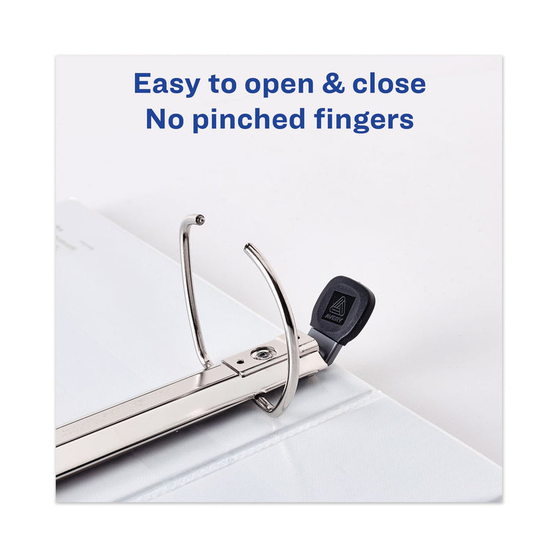 Avery Heavy-Duty View Binder with DuraHinge and One Touch EZD Rings, 3 Rings, 1.5" Capacity, 11 x 8.5, White