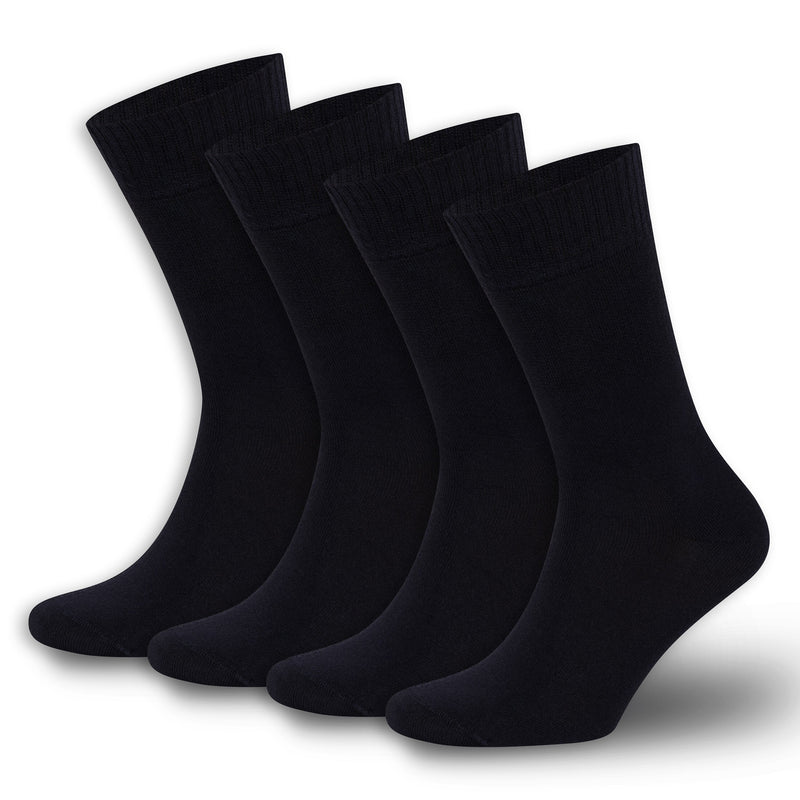 Men’s & Women’s Bamboo Diabetic Crew Socks 4-Pack