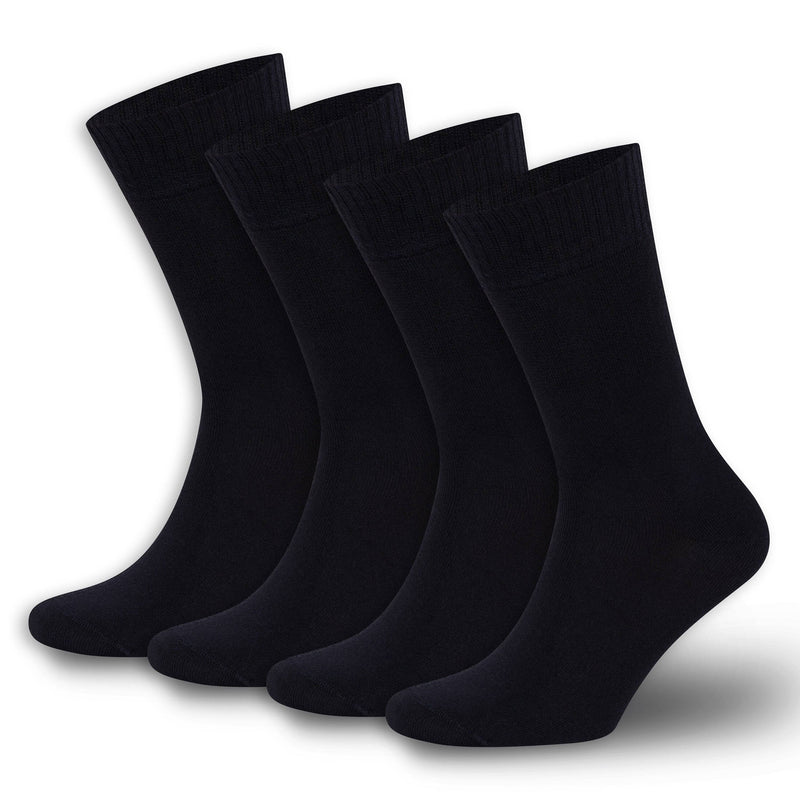 Men’s & Women’s Bamboo Diabetic Crew Socks 4-Pack