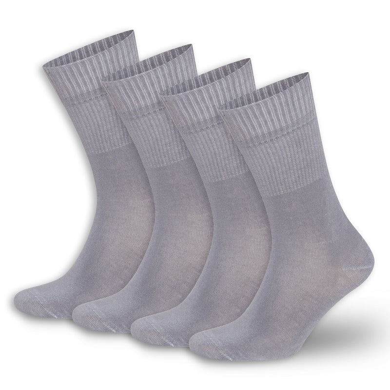 Men’s & Women’s Bamboo Diabetic Crew Socks 4-Pack