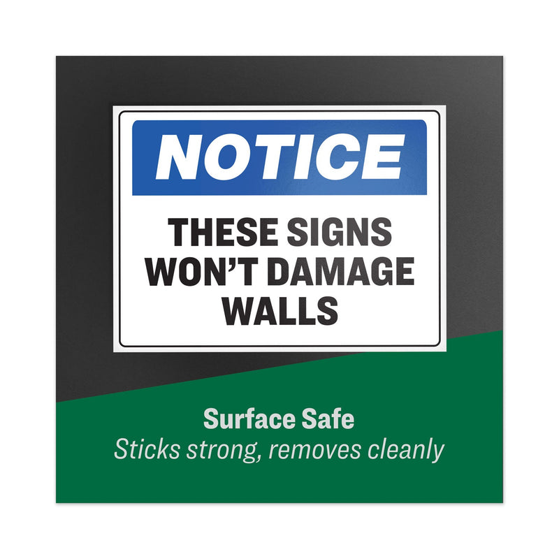Avery Surface Safe Removable Label Safety Signs, Inkjet/Laser Printers, 5 x 7, White, 2/Sheet, 15 Sheets/Pack