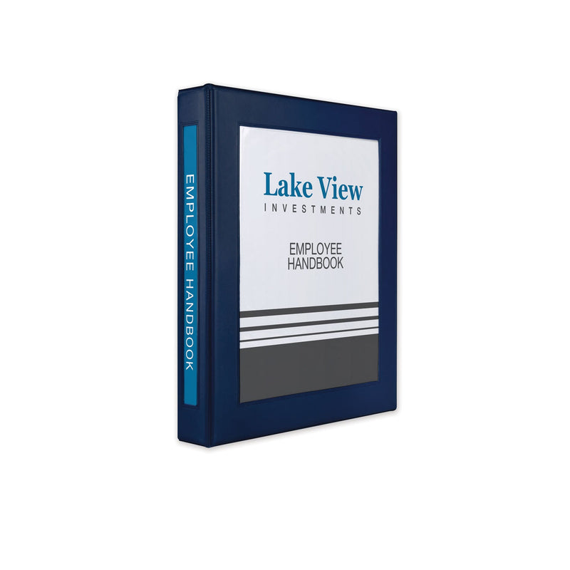 Avery Framed View Heavy-Duty Binders, 3 Rings, 1" Capacity, 11 x 8.5, Navy Blue