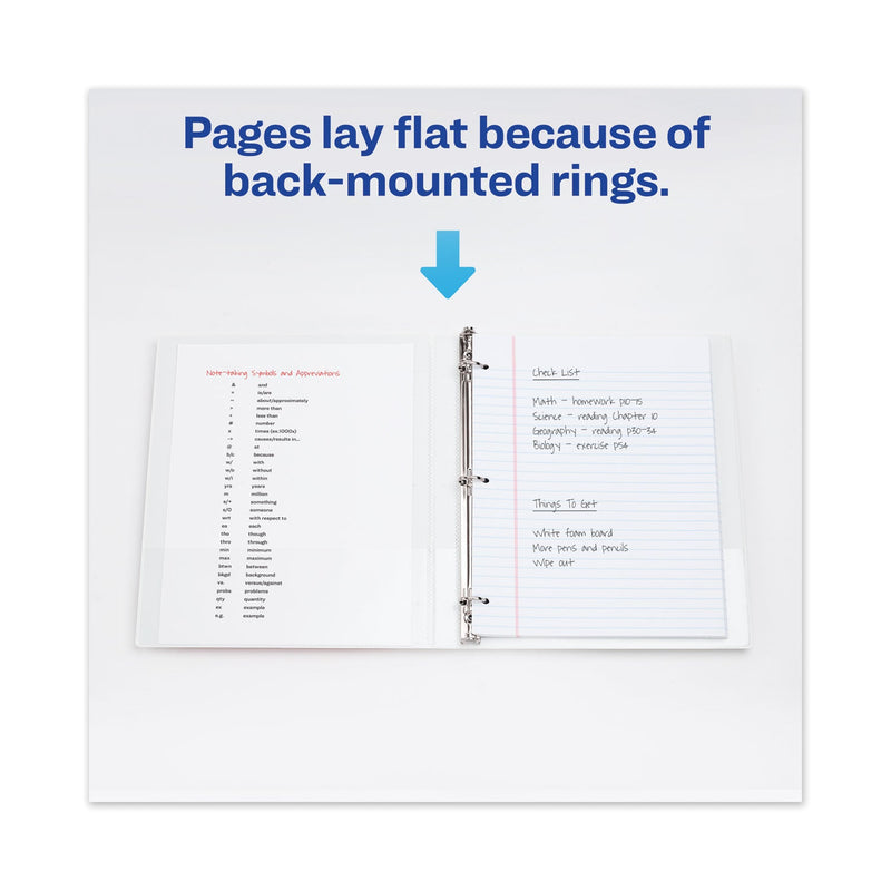 Avery Framed View Heavy-Duty Binders, 3 Rings, 1.5" Capacity, 11 x 8.5, White