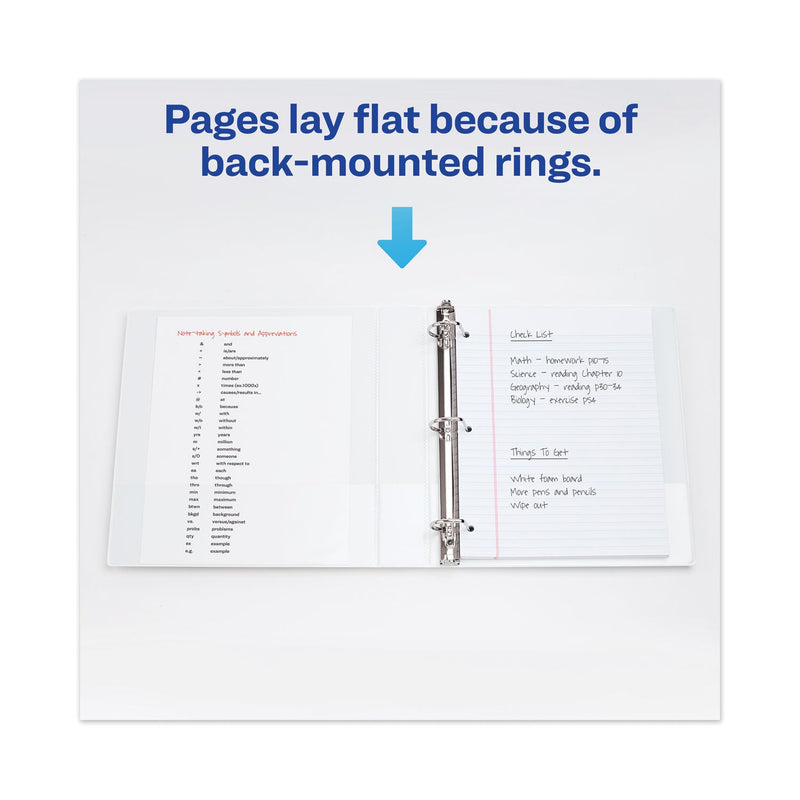 Avery TouchGuard Protection Heavy-Duty View Binders with Slant Rings, 3 Rings, 4" Capacity, 11 x 8.5, White