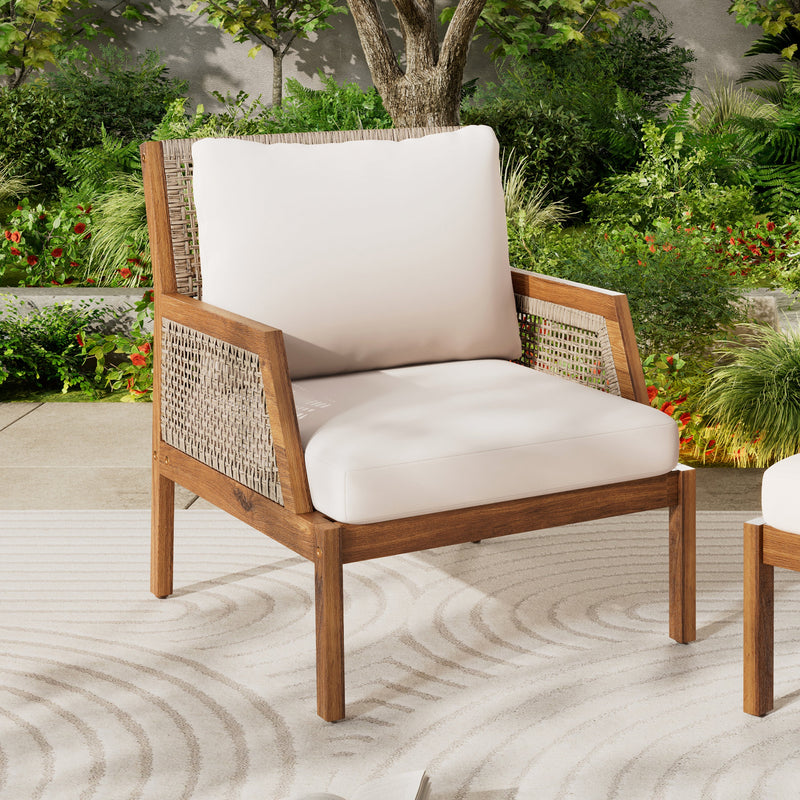 Acacia Wood Patio Furniture Club Chair