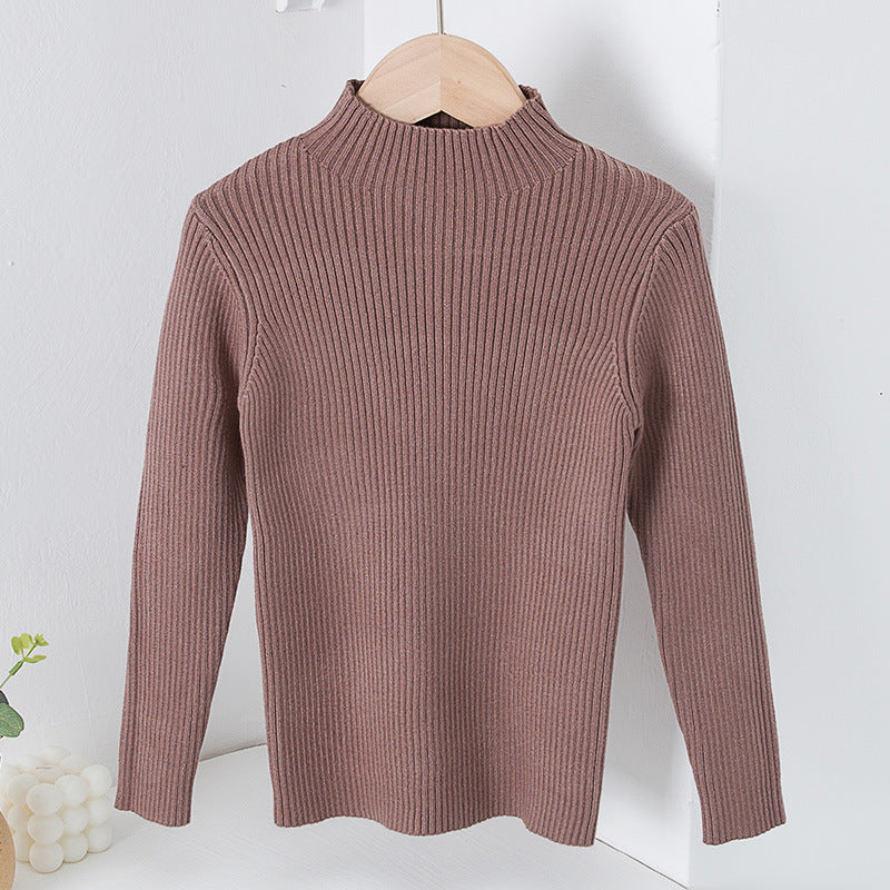 Children's Mock Neck Sweater Knitwear Top