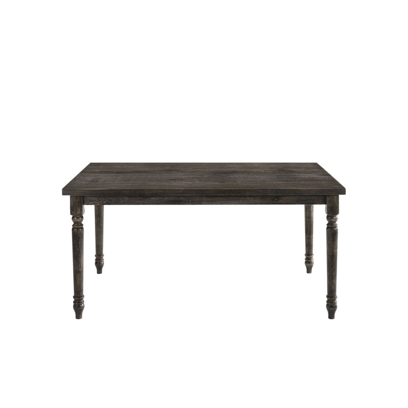 Claudia II - Weathered 7 Pieces Dining Room Set - Gray
