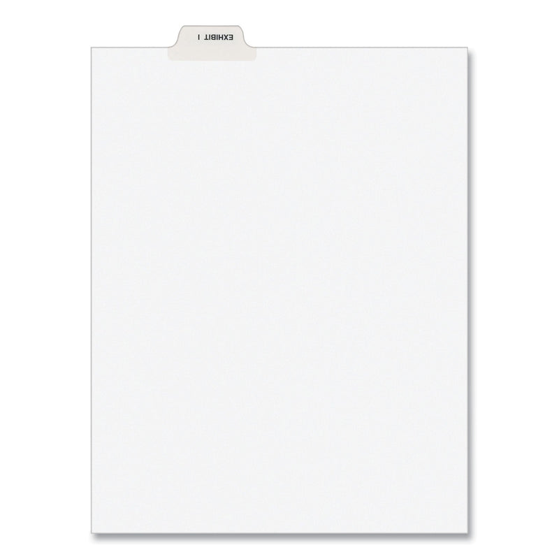 Avery-Style Preprinted Legal Bottom Tab Divider, 26-Tab, Exhibit I, 11 x 8.5, White, 25/PK