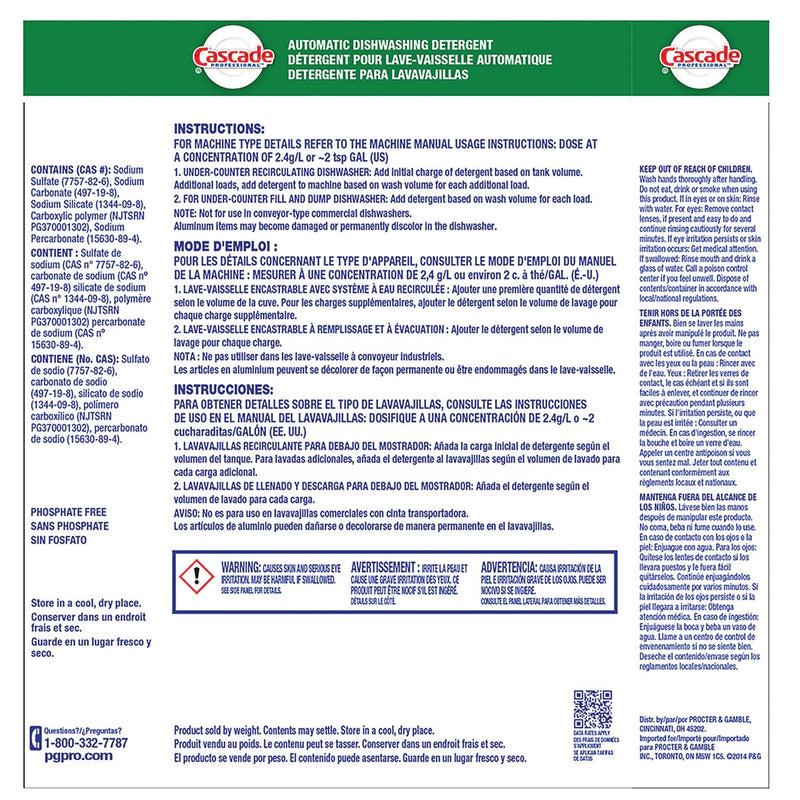 Cascade Professional Automatic Dishwasher Detergent Powder, Fresh Scent, 75 oz Box