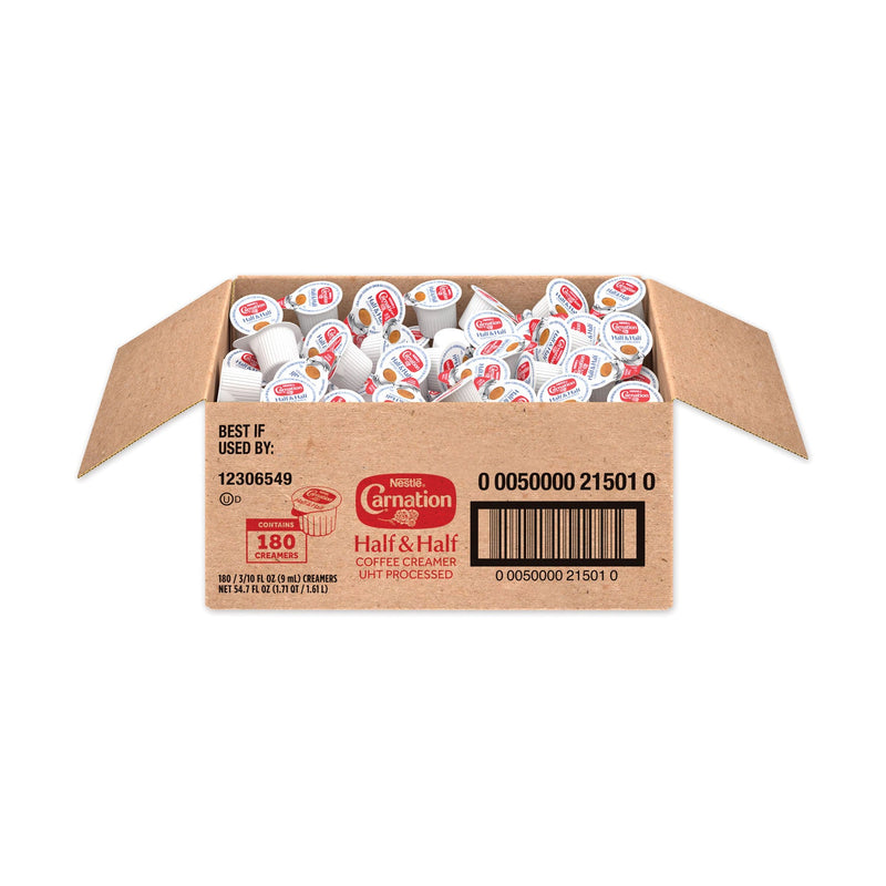 Carnation Half and Half, 0.304 oz Cups, 180/Carton