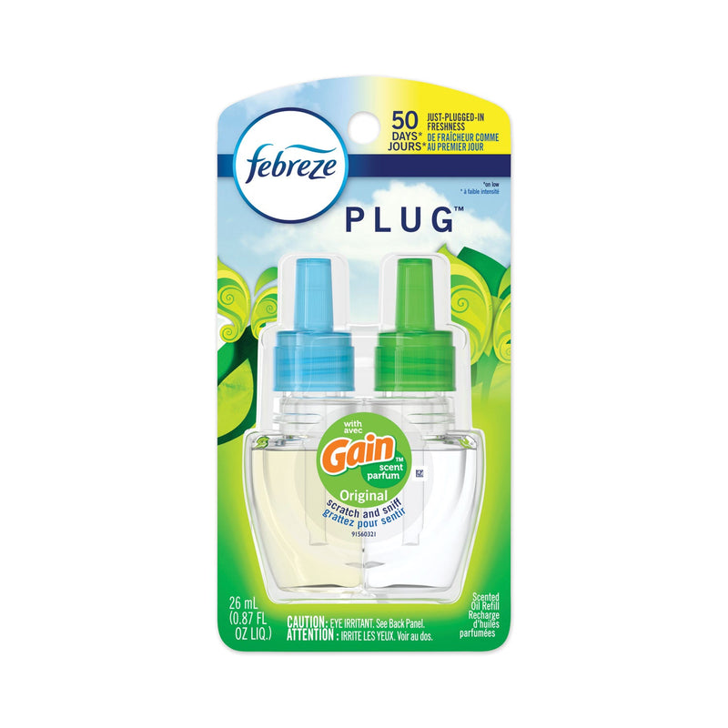 Febreze PLUG Air Freshener Refills, Gain Original, 0.87 oz