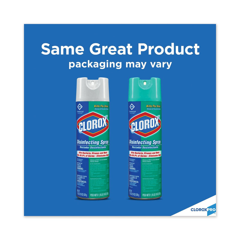 Clorox Disinfecting Spray, Fresh, 19 oz Aerosol Spray, 12/Carton