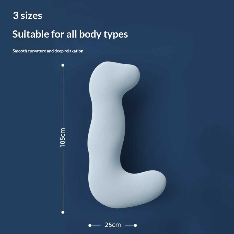 Long Body Pillow for Side Sleepers – Removable Washable Cover, Hollow Fiber Fill