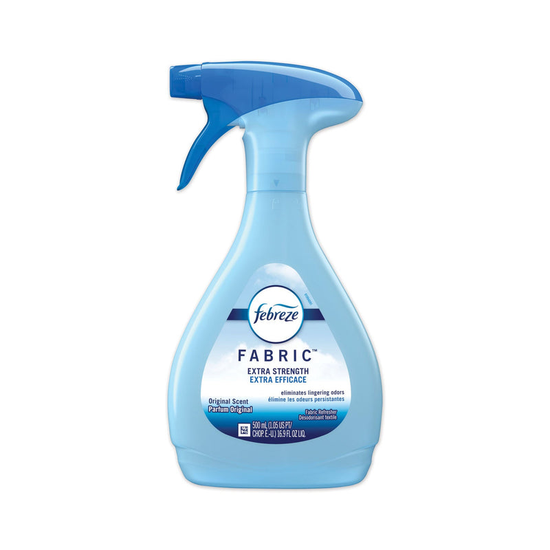 Febreze FABRIC Refresher/Odor Eliminator, Extra Strength, Original, 16.9 oz Spray Bottle, 8/Carton