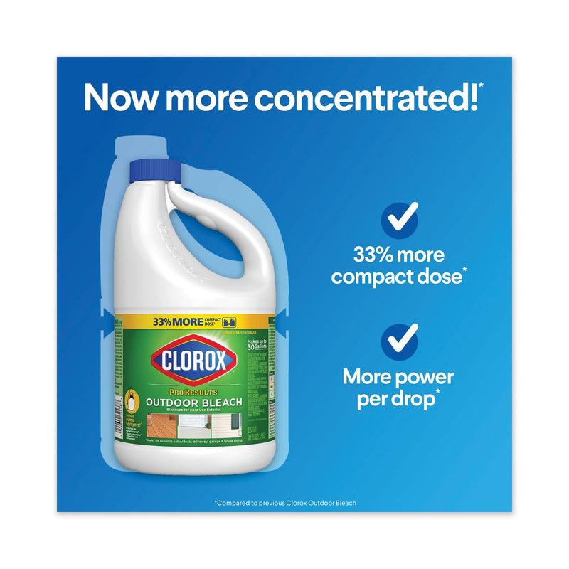 Clorox Outdoor Bleach, 81 oz Bottle, 6/Carton