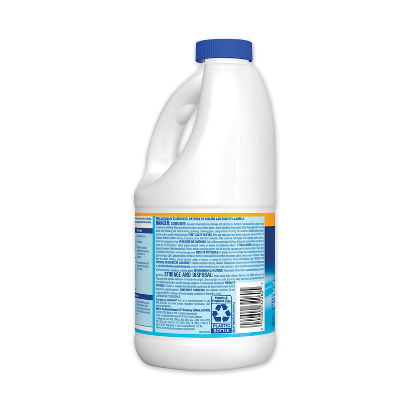 Clorox Regular Bleach with CloroMax Technology, 43 oz Bottle, 6/Carton