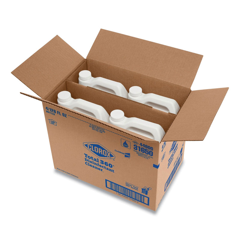 Clorox Total 360 Disinfectant Cleaner, 128 oz Bottle, 4/Carton