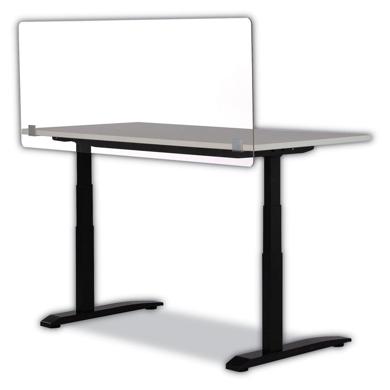 Safco 7517 Series Wellness Panel, 59.5 x 2.5 x 23.5, Acrylic, Clear