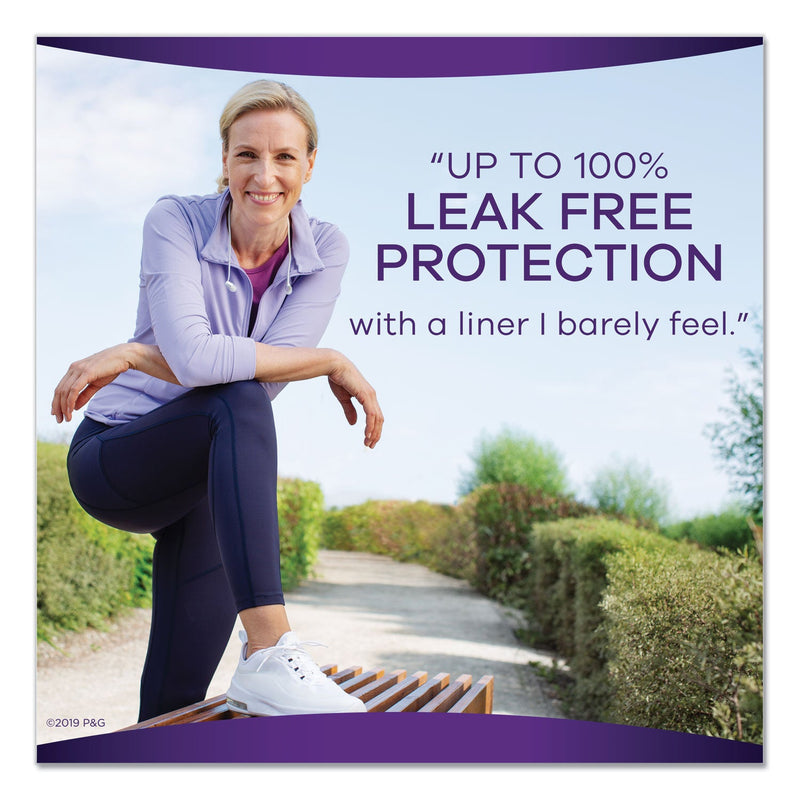 Always Discreet Incontinence Liners, Very Light Absorbency, Long, 44/Pack, 3 Packs/Carton