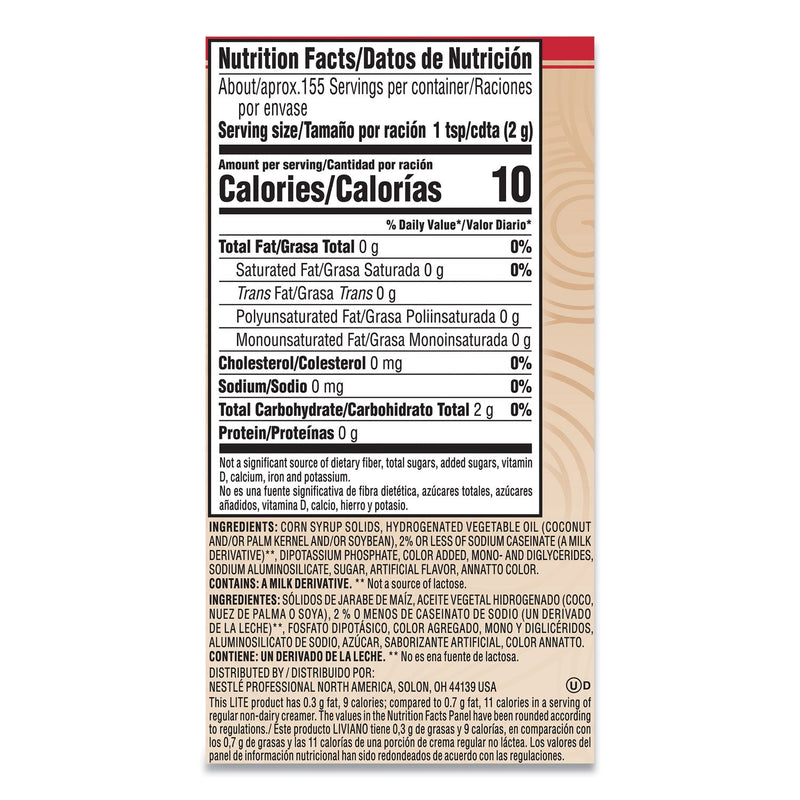 Coffee mate Original Lite Powdered Creamer, 11oz Canister