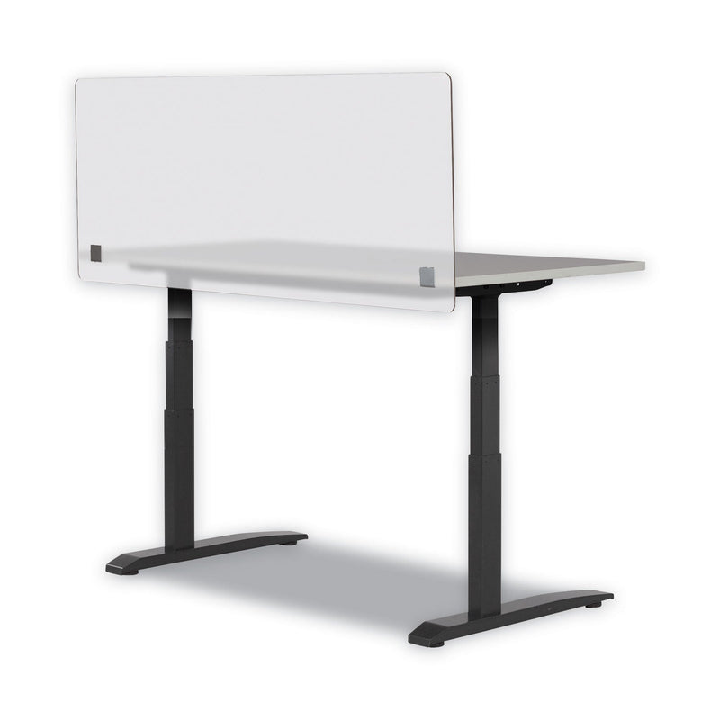 Safco 7517 Series Wellness Panel, 59.5 x 2.5 x 23.5, Acrylic, Frosted