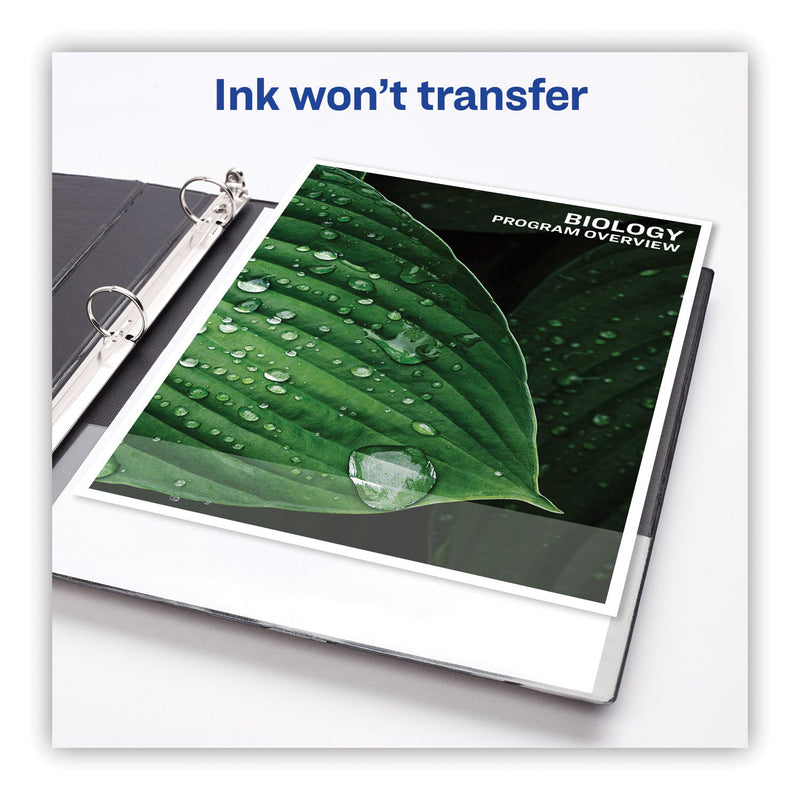 Avery Heavy-Duty Non Stick View Binder with DuraHinge and Slant Rings, 3 Rings, 1" Capacity, 11 x 8.5, White, 4/Pack