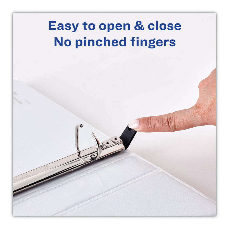 Avery Heavy-Duty Non Stick View Binder with DuraHinge and Slant Rings, 3 Rings, 3" Capacity, 11 x 8.5, White, 2/Pack