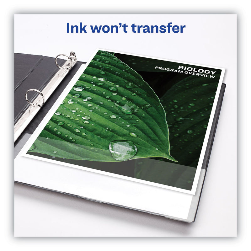 Avery Heavy-Duty Non Stick View Binder with DuraHinge and Slant Rings, 3 Rings, 3" Capacity, 11 x 8.5, White, 2/Pack