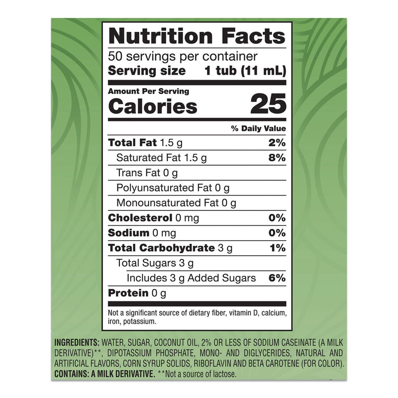 Coffee mate Liquid Coffee Creamer, Irish Creme, 0.38 oz Mini Cups, 50/Box, 4 Boxes/Carton, 200 Total/Carton