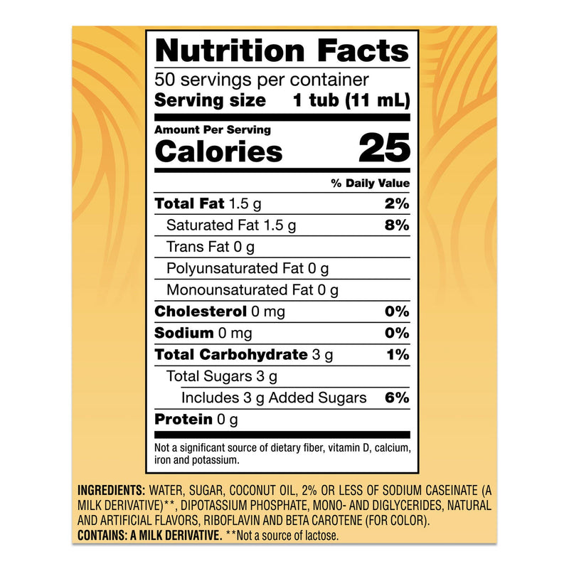 Coffee mate Liquid Coffee Creamer, Hazelnut, 0.38 oz Mini Cups, 50/Box