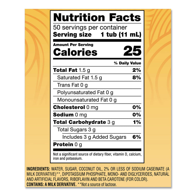 Coffee mate Liquid Coffee Creamer, Hazelnut, 0.38 oz Mini Cups, 50/Box, 4 Boxes/Carton, 200 Total/Carton