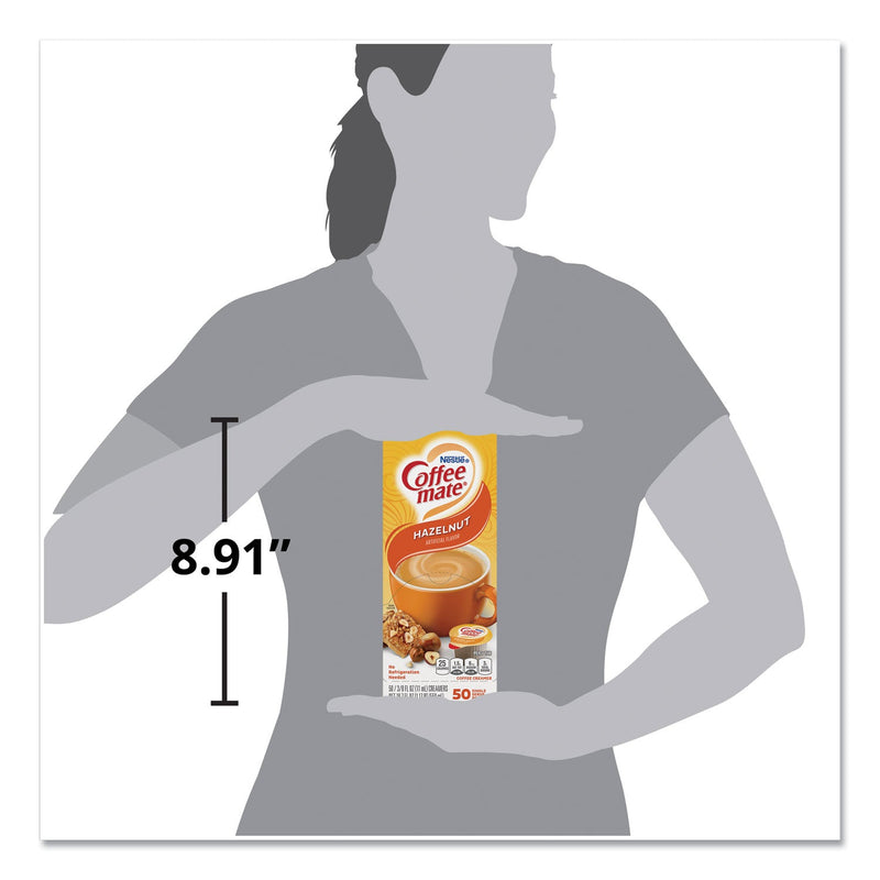 Coffee mate Liquid Coffee Creamer, Hazelnut, 0.38 oz Mini Cups, 50/Box