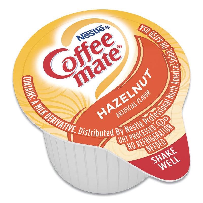 Coffee mate Liquid Coffee Creamer, Hazelnut, 0.38 oz Mini Cups, 50/Box