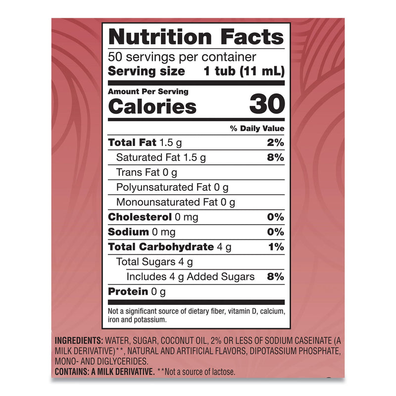 Coffee mate Liquid Coffee Creamer, Cinnamon Vanilla, 0.38 oz Mini Cups, 50/Box