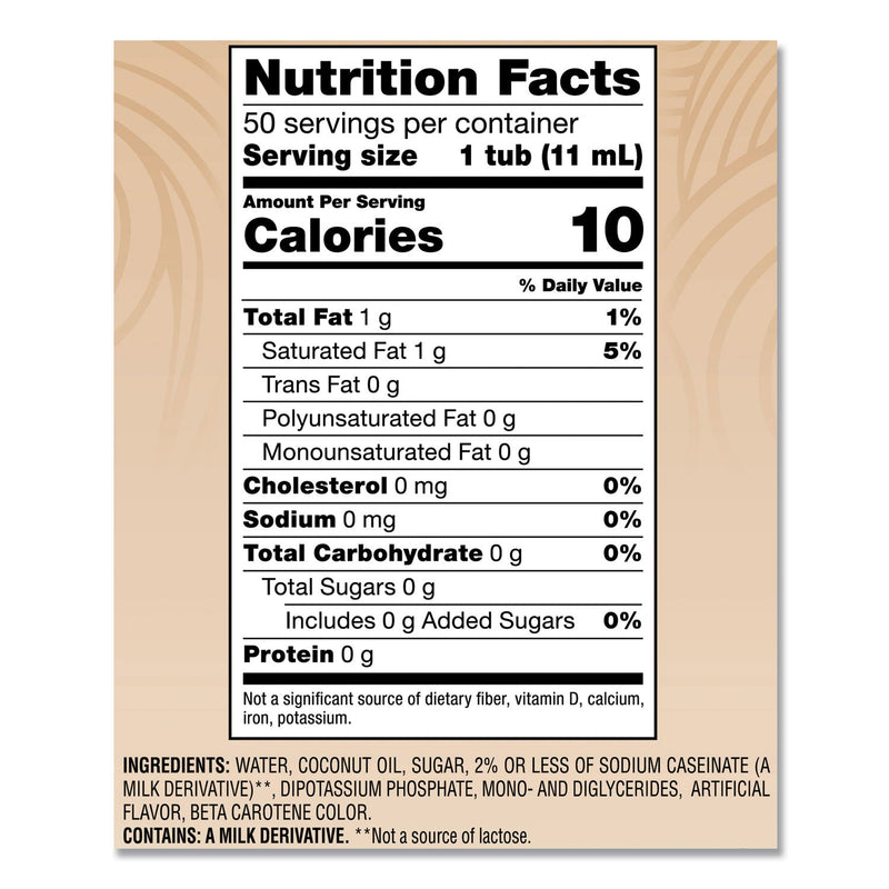 Coffee mate Liquid Coffee Creamer, Original, 0.38 oz Mini Cups, 50/Box, 4 Boxes/Carton, 200 Total/Carton