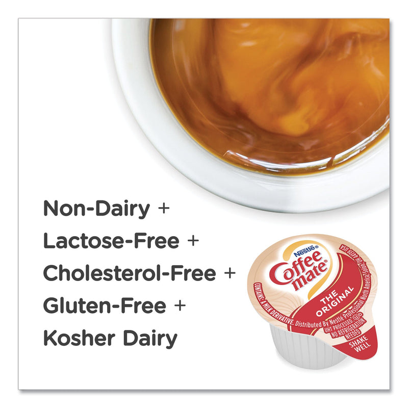 Coffee mate Liquid Coffee Creamer, Original, 0.38 oz Mini Cups, 360/Carton