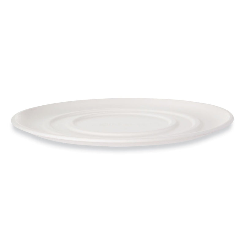 Eco-Products WorldView Sugarcane Pizza Trays, 14 x 14 x 0.2, White, 50/Carton