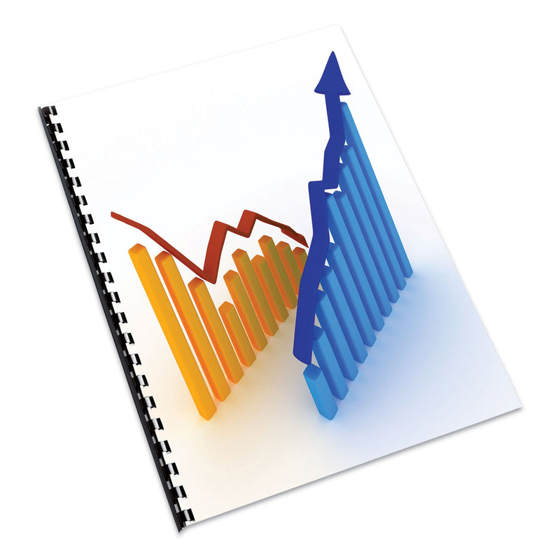 Fellowes Expressions Linen Texture Presentation Covers for Binding Systems, Navy, 11.25 x 8.75, Unpunched, 200/Pack