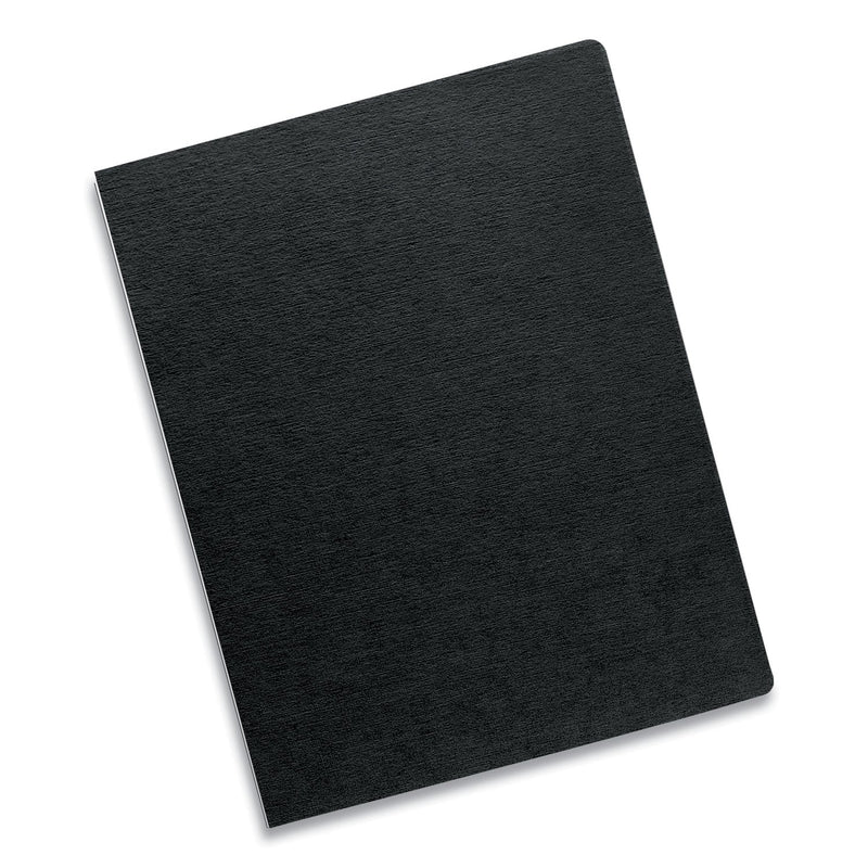 Fellowes Expressions Linen Texture Presentation Covers for Binding Systems, Black, 11.25 x 8.75, Unpunched, 200/Pack