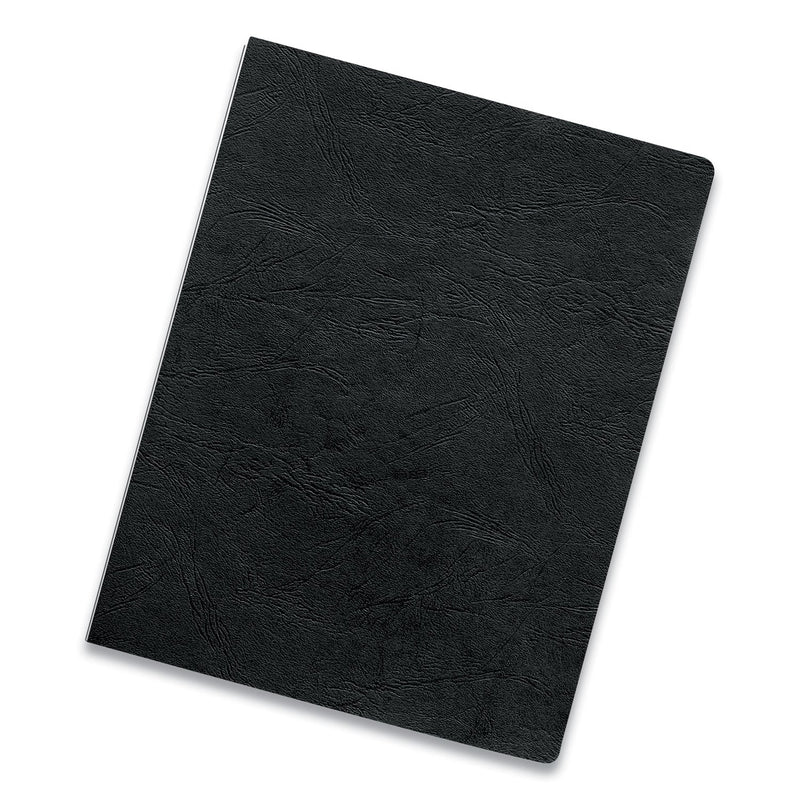 Fellowes Executive Leather-Like Presentation Cover, Black, 11 x 8.5, Unpunched, 200/Pack