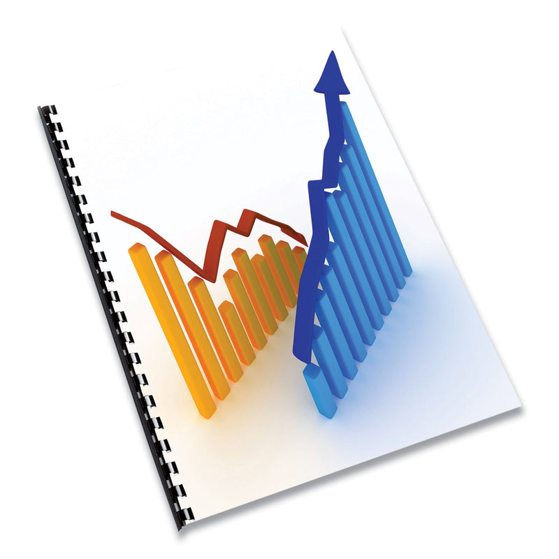 Fellowes Expressions Linen Texture Presentation Covers for Binding Systems, Navy, 11 x 8.5, Unpunched, 200/Pack