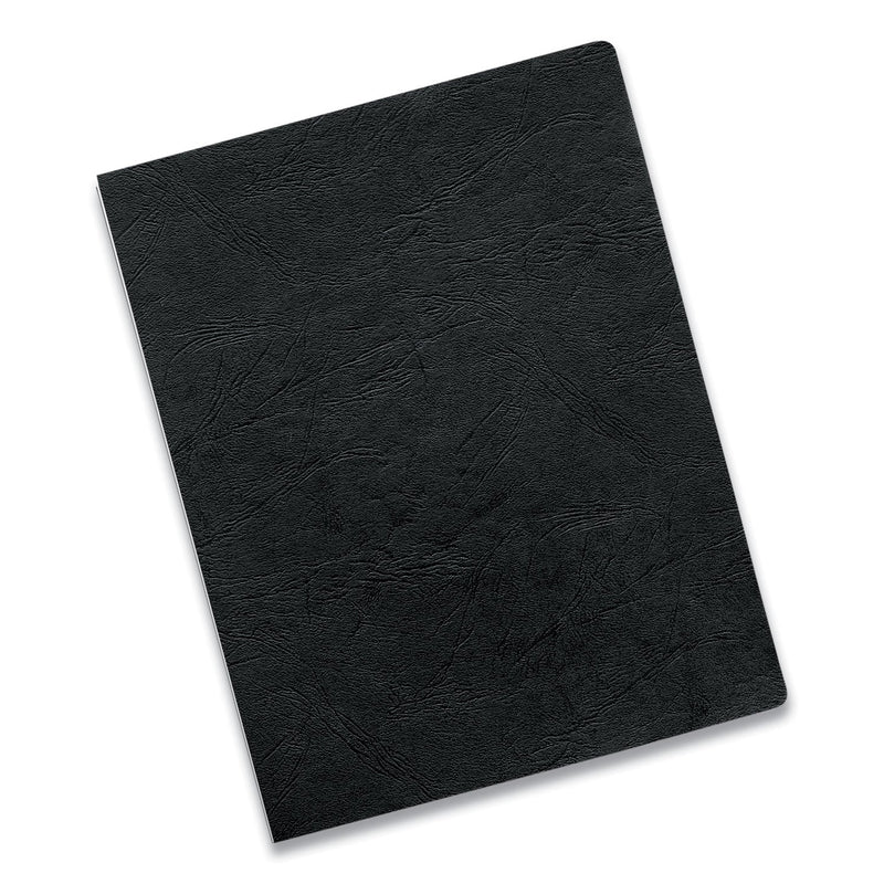 Fellowes Executive Leather-Like Presentation Cover, Black, 11.25 x 8.75, Unpunched, 50/Pack