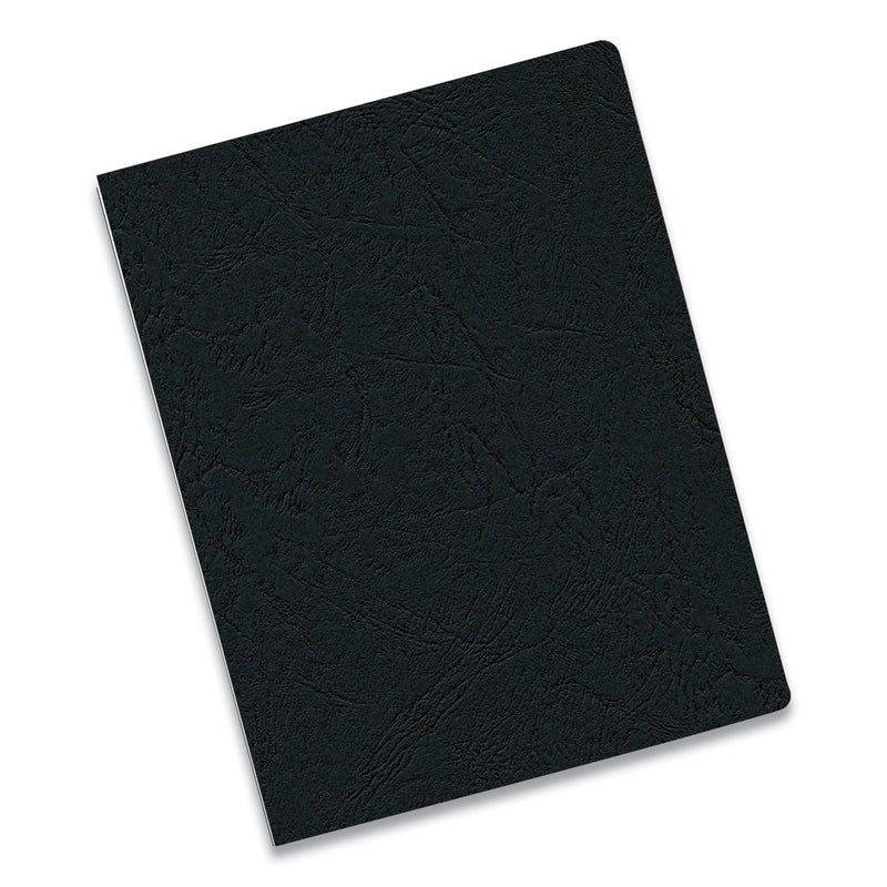 Fellowes Expressions Classic Grain Texture Presentation Covers for Binding Systems, Black, 11.25 x 8.75, Unpunched, 200/Pack