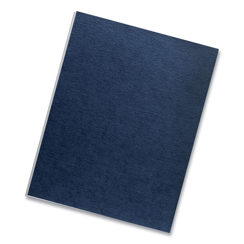 Fellowes Expressions Linen Texture Presentation Covers for Binding Systems, Navy, 11 x 8.5, Unpunched, 200/Pack