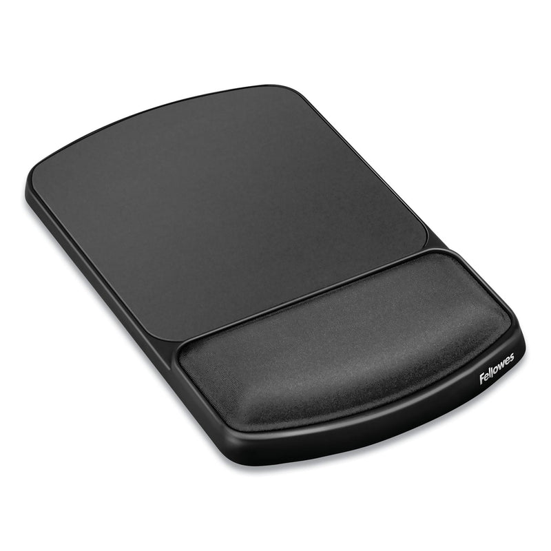 Fellowes Gel Mouse Pad with Wrist Rest, 6.25 x 10.12, Graphite/Platinum