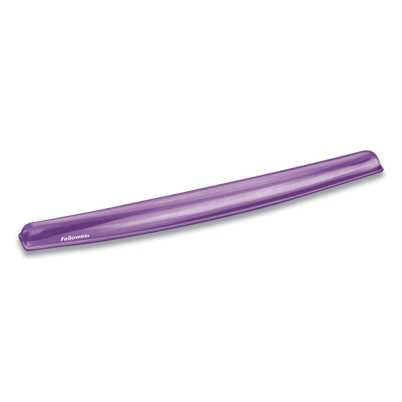 Fellowes Gel Crystals Keyboard Wrist Rest, 18.5 x 2.25, Purple