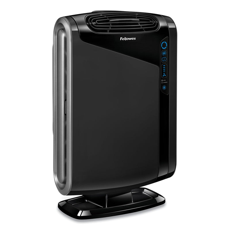 Fellowes HEPA and Carbon Filtration Air Purifiers, 300 to 600 sq ft Room Capacity, Black