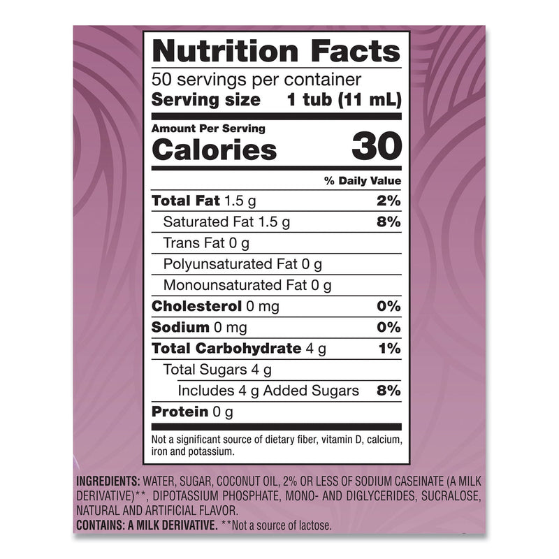 Coffee mate Liquid Coffee Creamer, Italian Sweet Creme, 0.38 oz Mini Cups, 50/Box